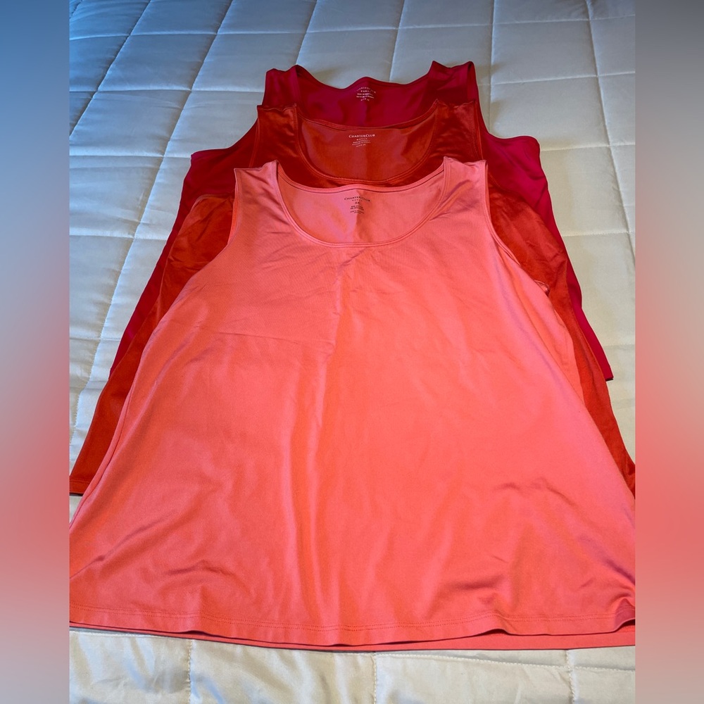 Charter Club Sleeveless Relaxed Tank Tops